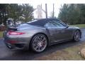 2015 Agate Grey Metallic Porsche 911 Turbo Cabriolet  photo #6