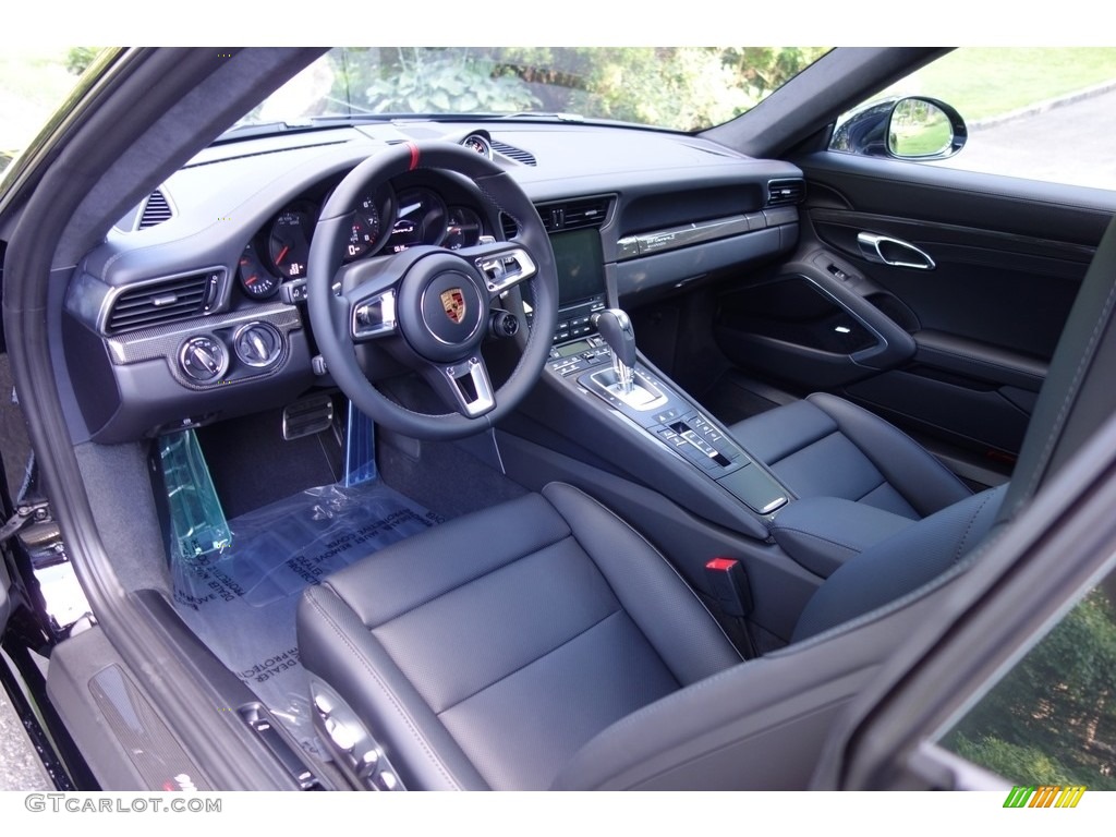 Black Interior 2017 Porsche 911 Carrera S Coupe Photo #118125422