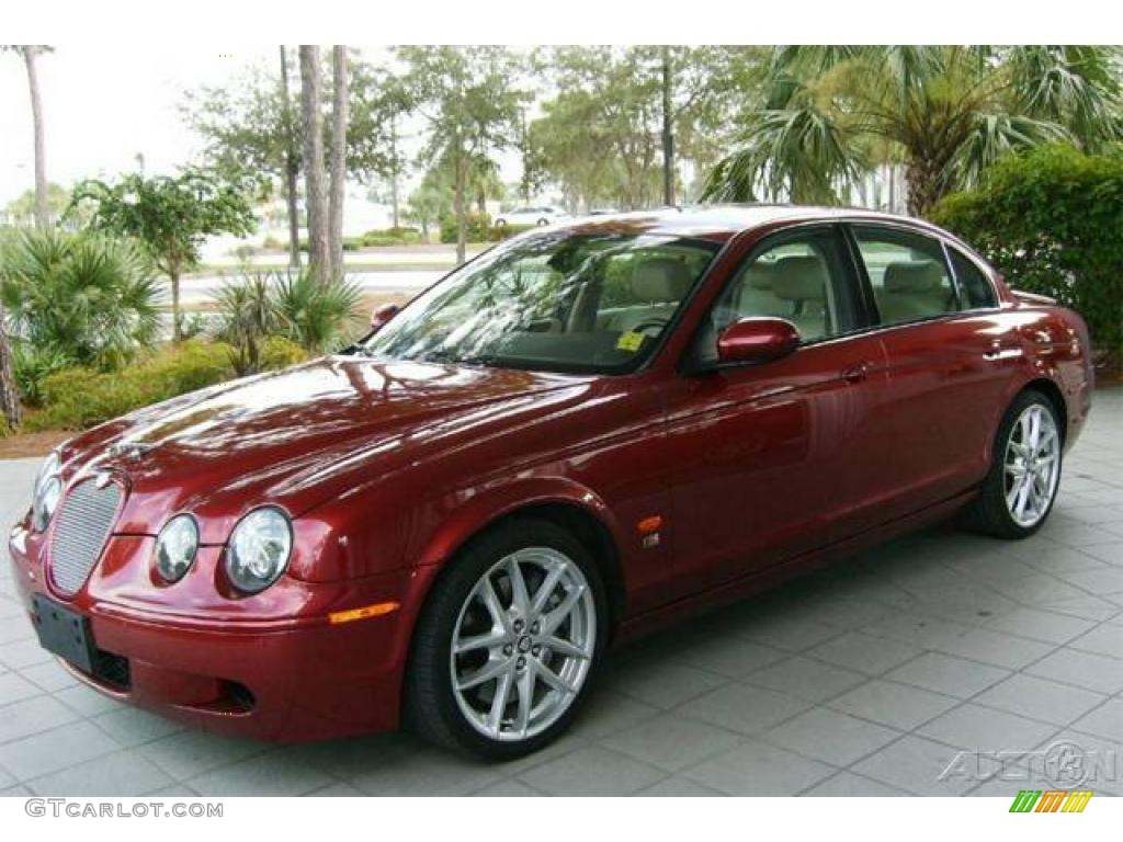 Radiance Red Metallic 2007 Jaguar S-Type R Sport Exterior Photo #1181258