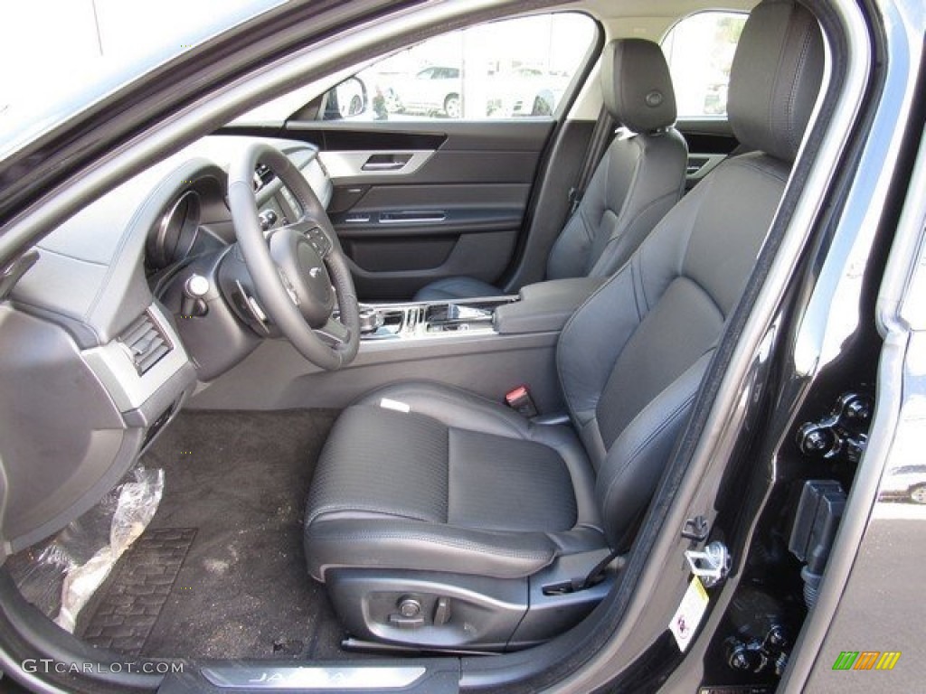 Jet Interior 2017 Jaguar XF 20d Prestige Photo #118126301