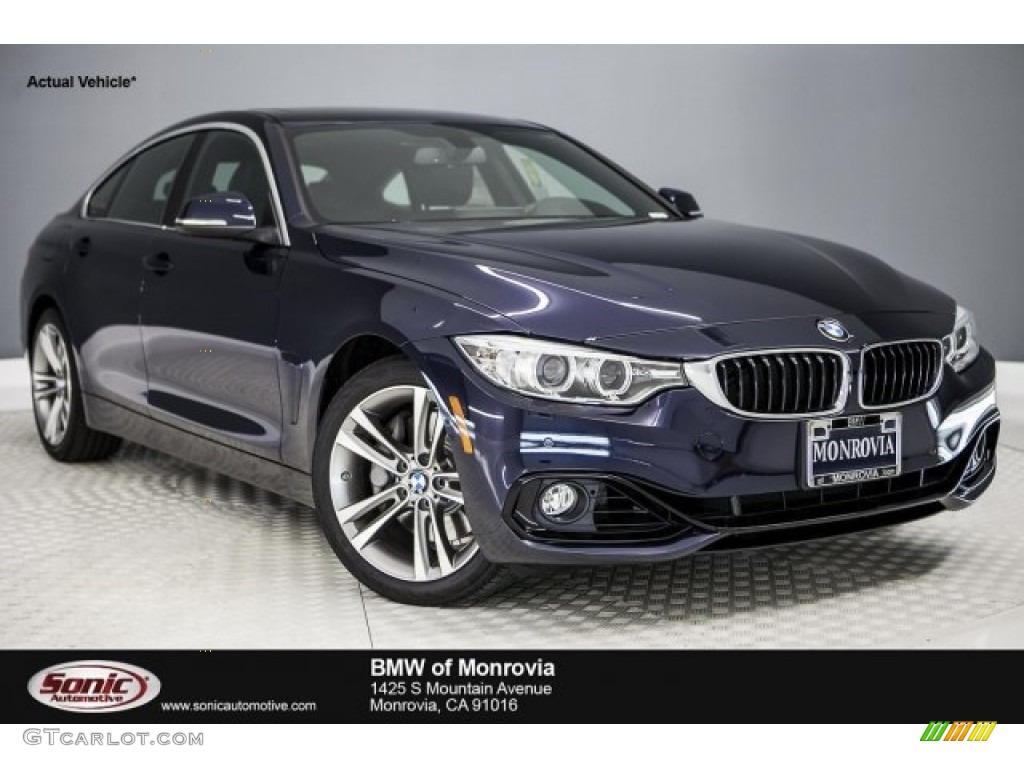 2017 4 Series 440i Gran Coupe - Imperial Blue Metallic / Black photo #1