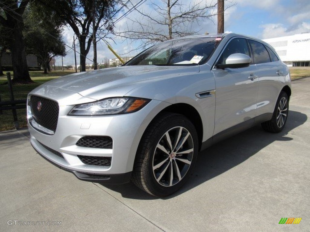 Rodium Silver 2017 Jaguar F-PACE 20d AWD Prestige Exterior Photo #118129157