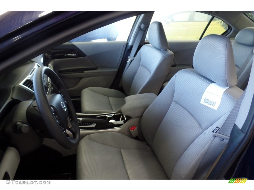 2017 Accord LX Sedan - Obsidian Blue Pearl / Gray photo #5