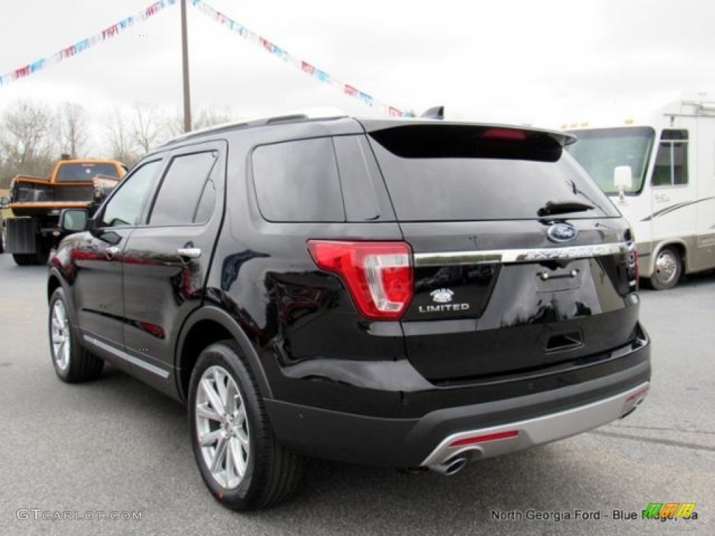 2017 Explorer Limited 4WD - Shadow Black / Ebony Black photo #3