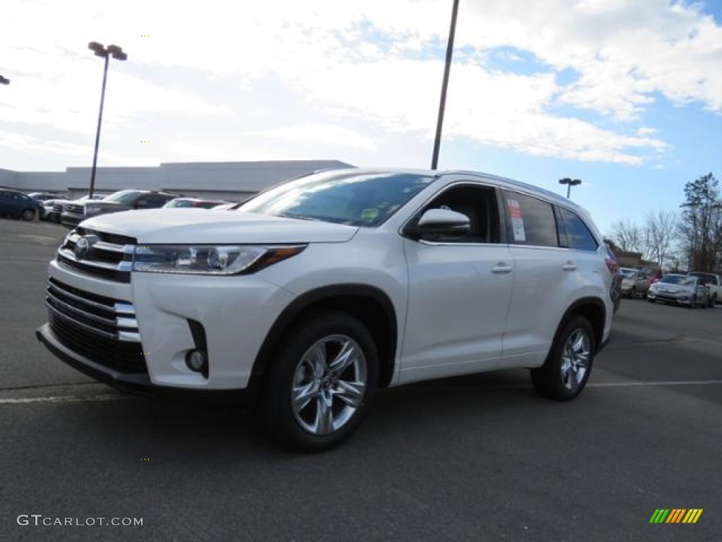 2017 Highlander Limited - Blizzard White Pearl / Ash photo #3