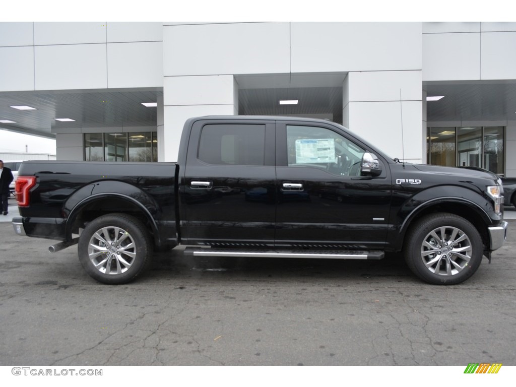 2017 F150 Lariat SuperCrew - Shadow Black / Black photo #2