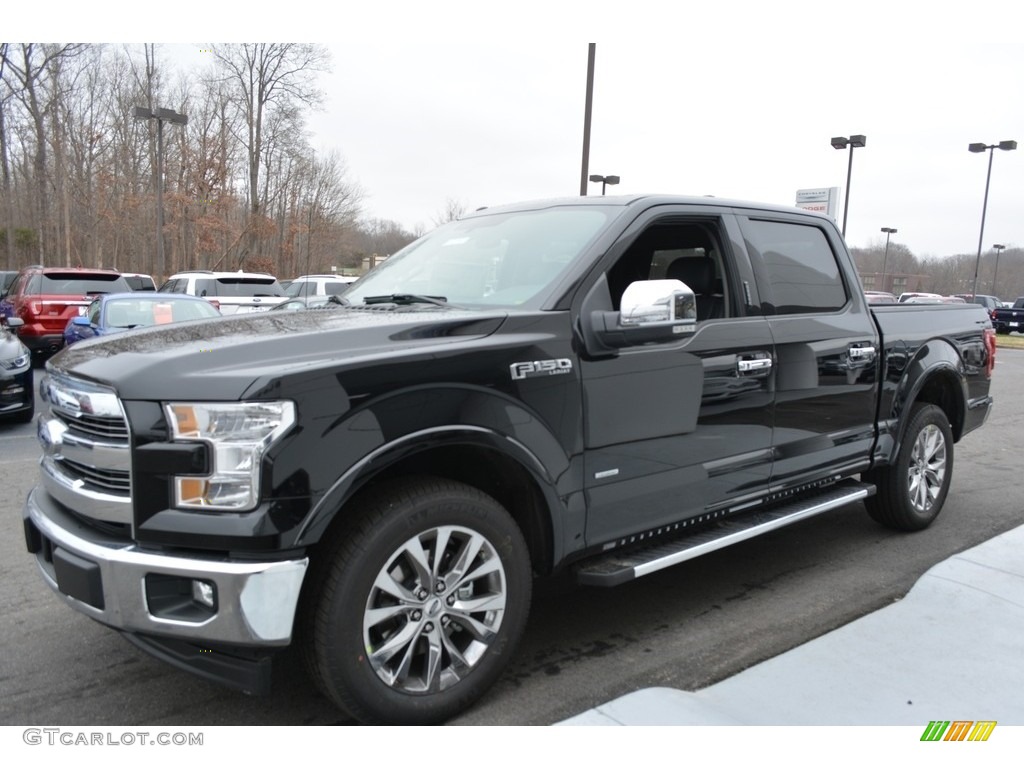 Shadow Black 2017 Ford F150 Lariat SuperCrew Exterior Photo #118136220