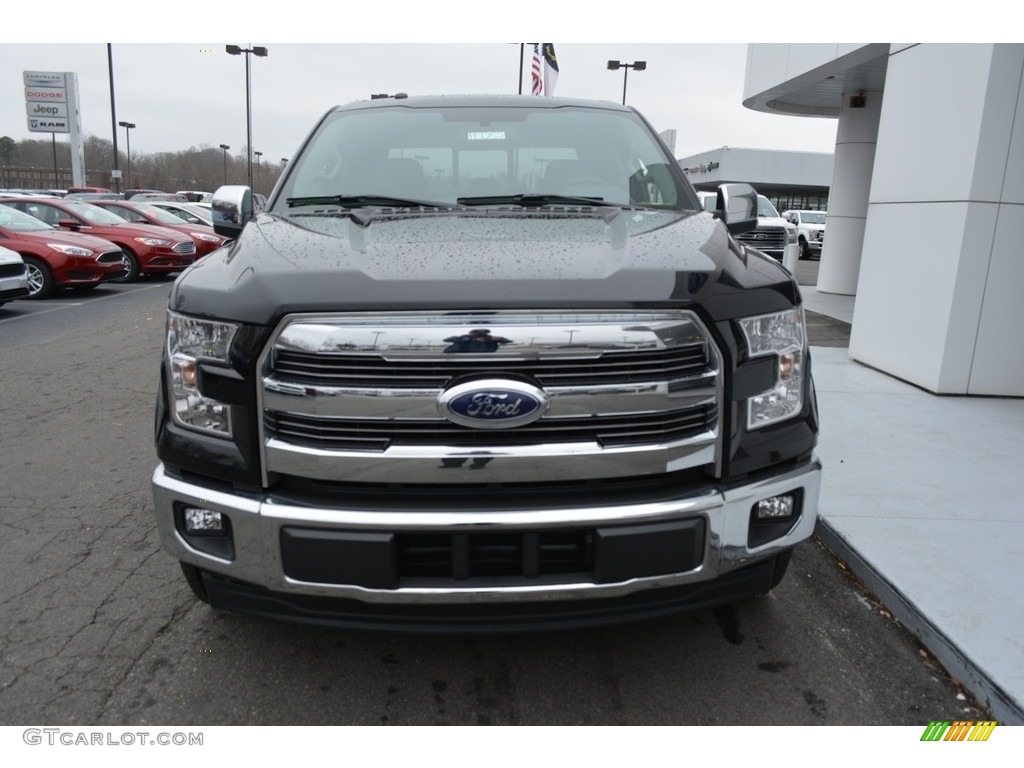 2017 F150 Lariat SuperCrew - Shadow Black / Black photo #4
