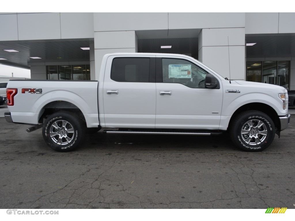 2017 F150 XLT SuperCrew 4x4 - Oxford White / Earth Gray photo #2