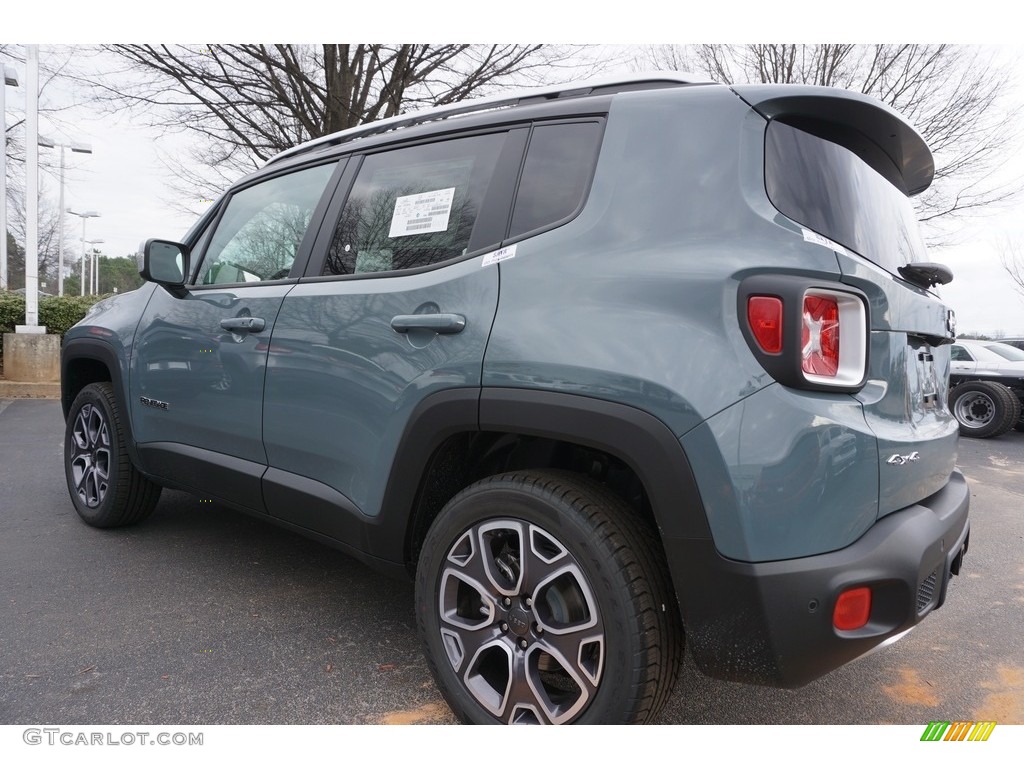 2017 Renegade Limited 4x4 - Anvil / Bark Brown/Ski Grey photo #2