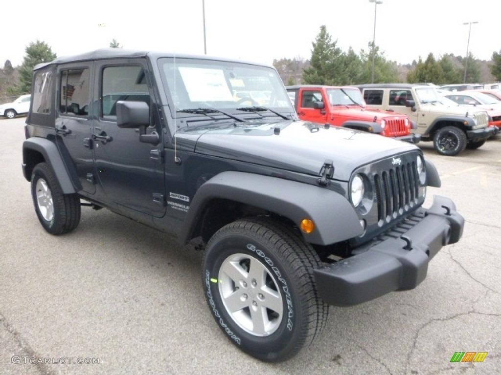 2017 Wrangler Unlimited Sport 4x4 - Rhino / Black photo #10