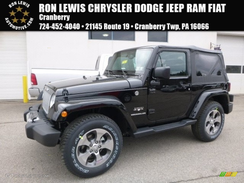 2017 Wrangler Sahara 4x4 - Black / Black photo #1