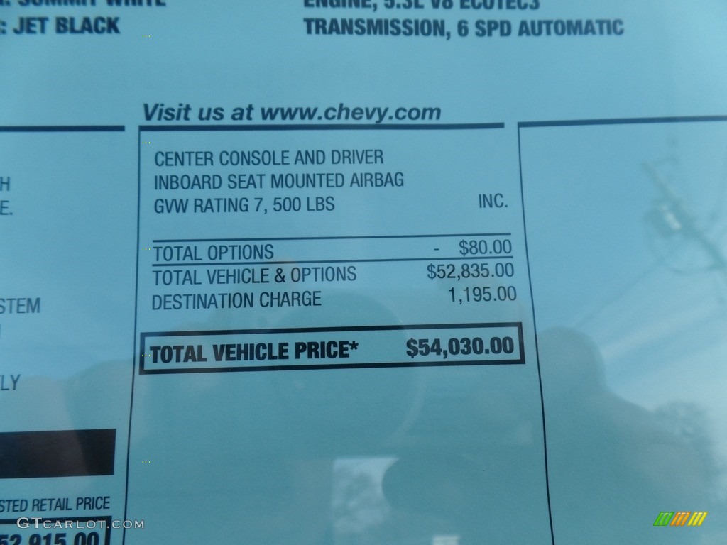 2017 Chevrolet Suburban LS 4WD Window Sticker Photos