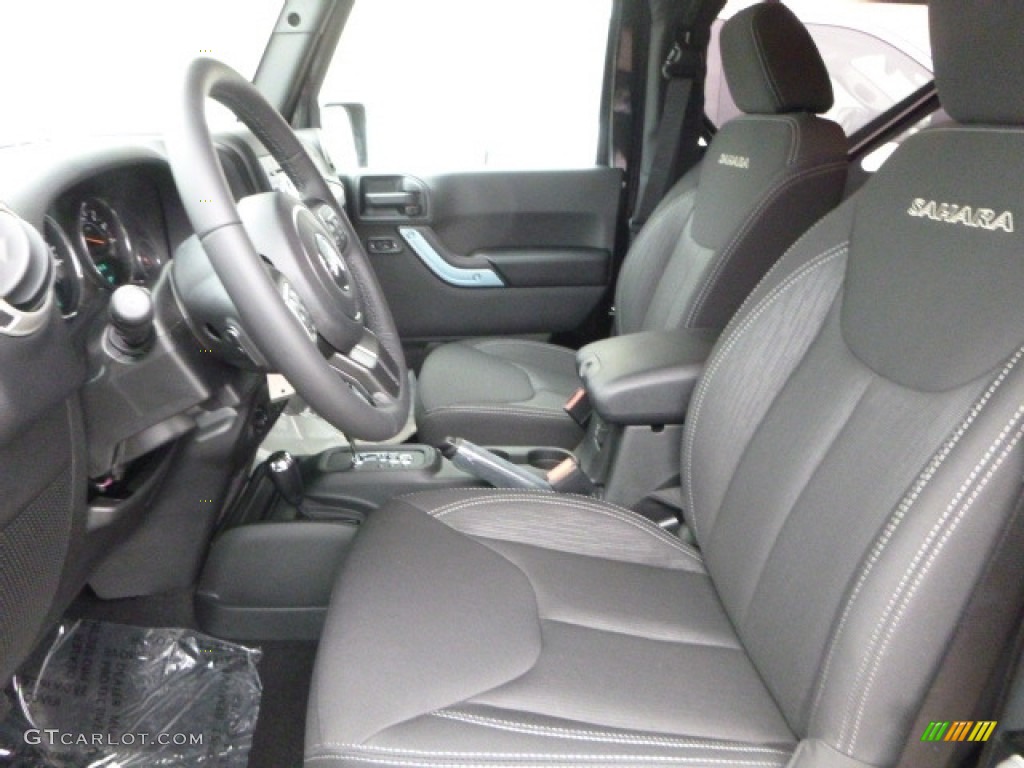 2017 Wrangler Sahara 4x4 - Black / Black photo #12