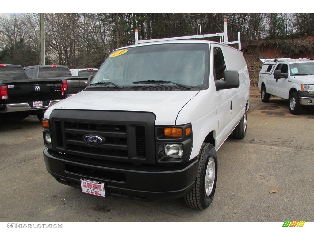 2012 E Series Van E250 Cargo - Oxford White / Medium Flint photo #1