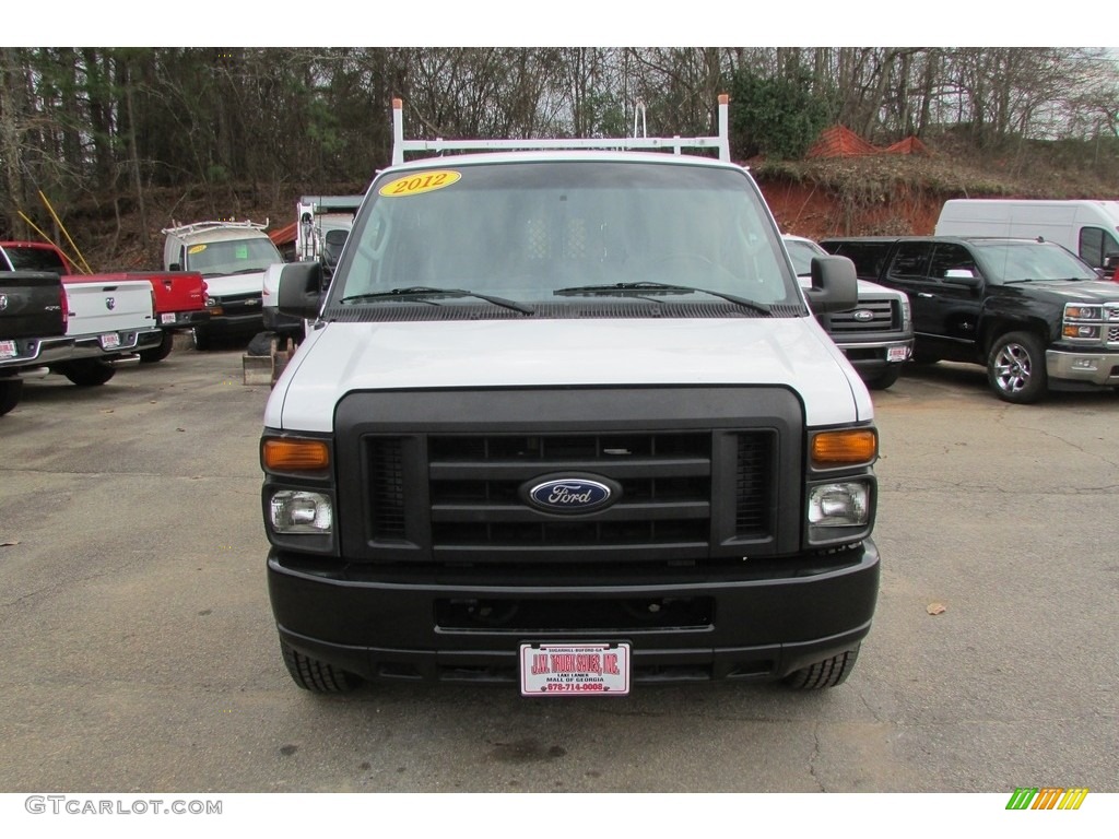 2012 E Series Van E250 Cargo - Oxford White / Medium Flint photo #2
