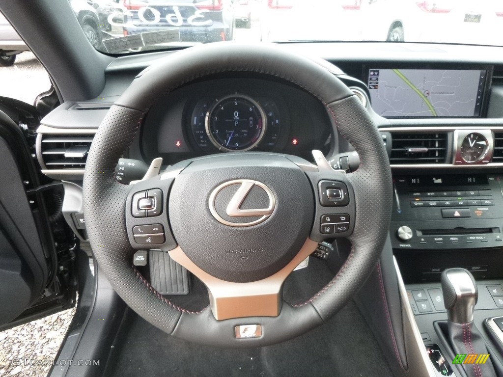 2017 Lexus IS 300 AWD Rioja Red Steering Wheel Photo #118139975