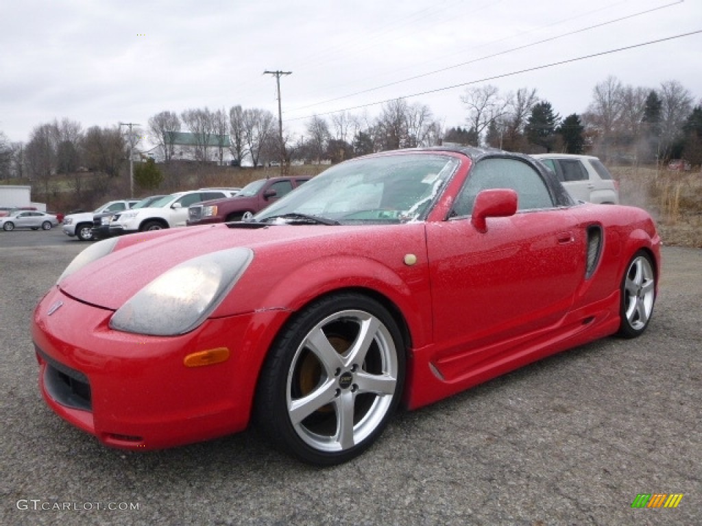 2002 MR2 Spyder Roadster - Absolutely Red / Black photo #1