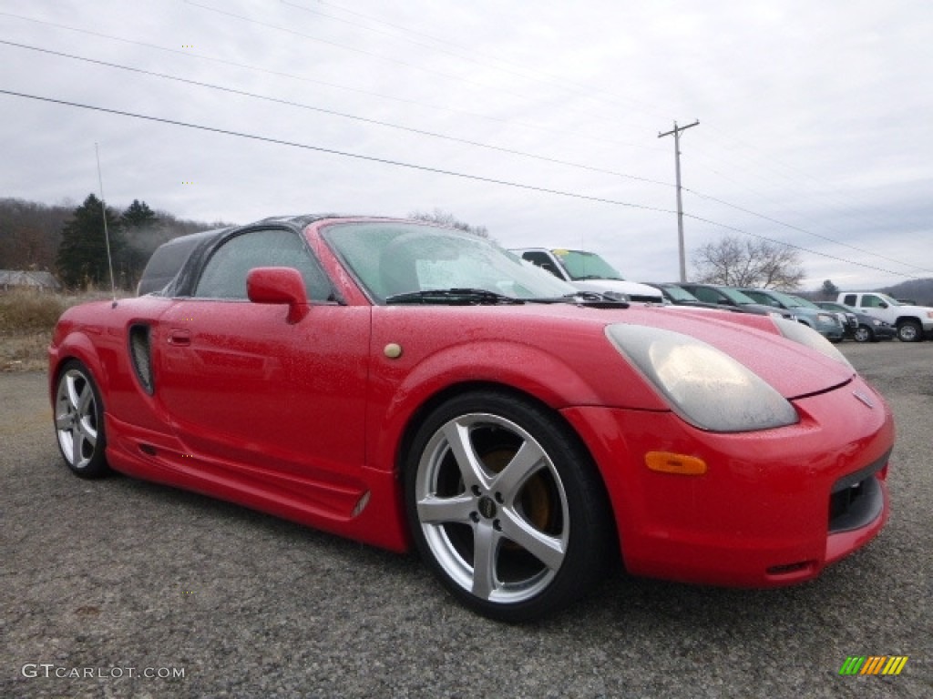 2002 MR2 Spyder Roadster - Absolutely Red / Black photo #15