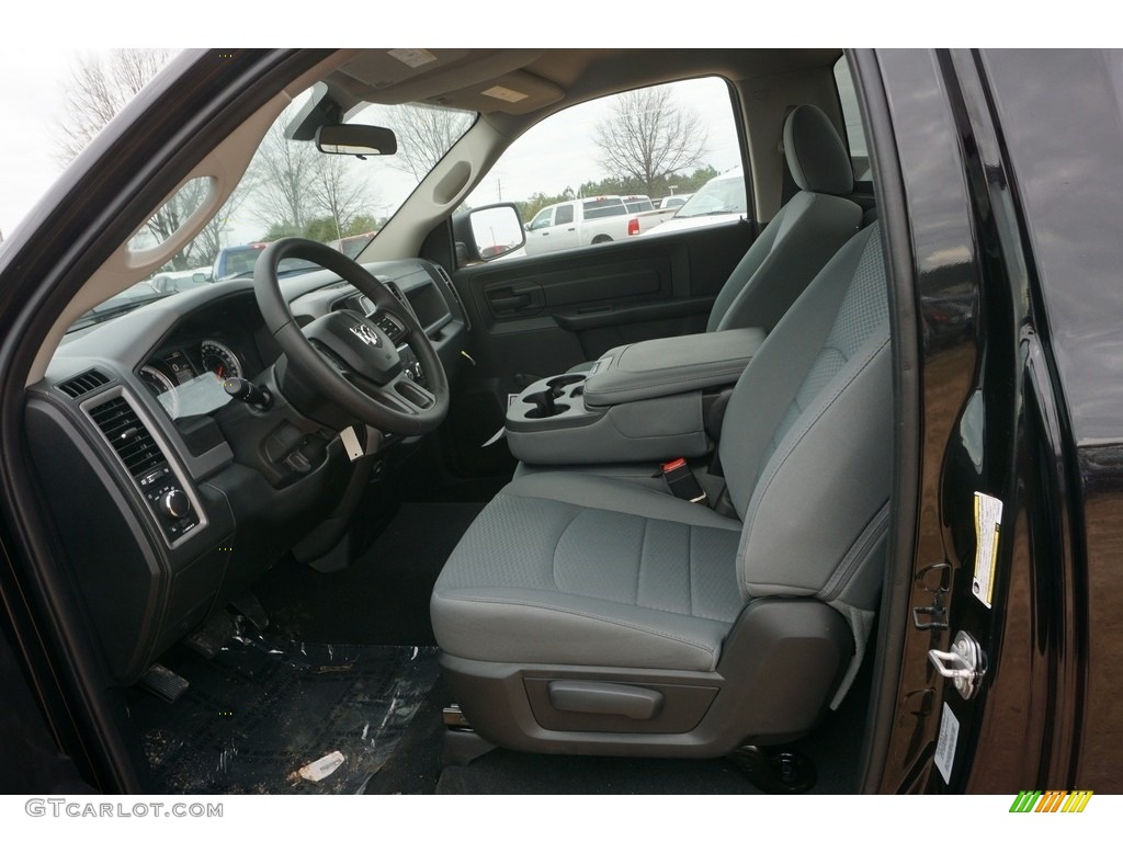 2017 1500 Tradesman Regular Cab - Brilliant Black Crystal Pearl / Black/Diesel Gray photo #7