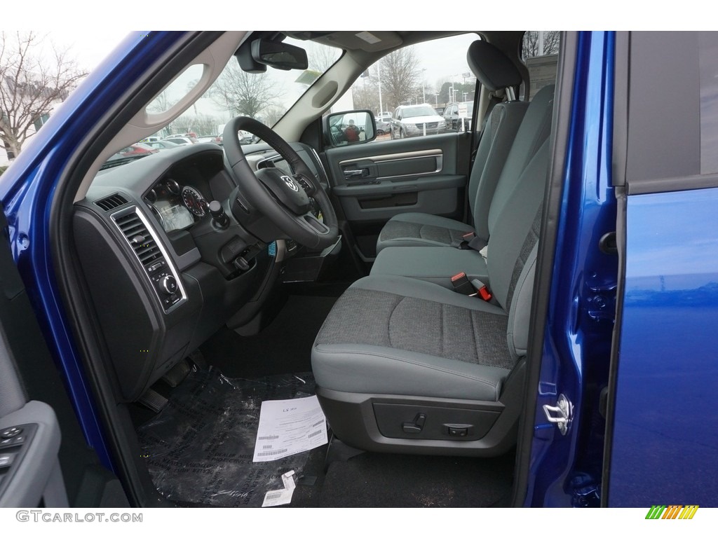 2017 1500 Big Horn Quad Cab 4x4 - Blue Streak Pearl / Black/Diesel Gray photo #6