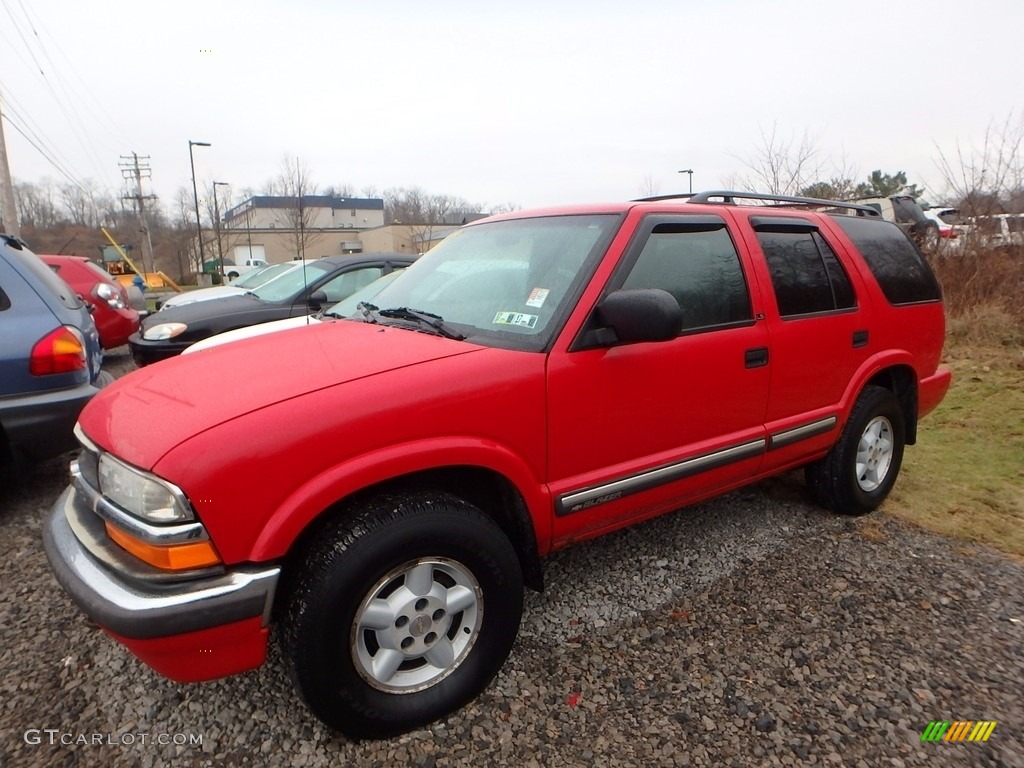 2001 Blazer LS 4x4 - Victory Red / Graphite photo #1