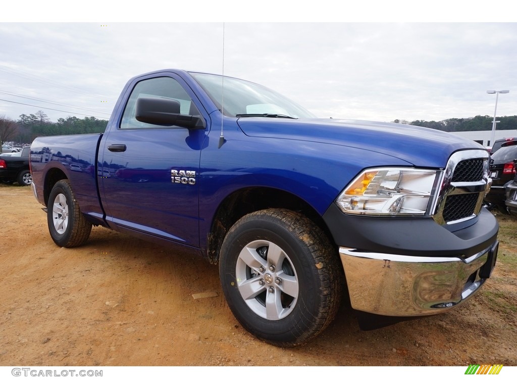 Blue Streak Pearl 2017 Ram 1500 Tradesman Regular Cab Exterior Photo #118142136