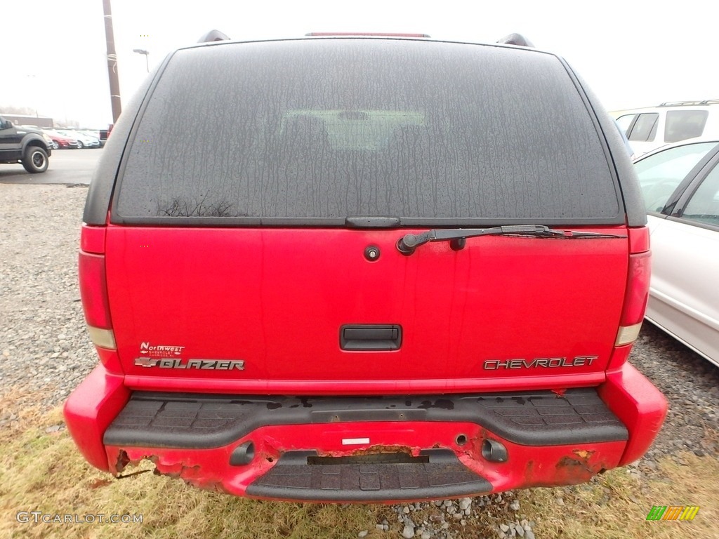2001 Blazer LS 4x4 - Victory Red / Graphite photo #3