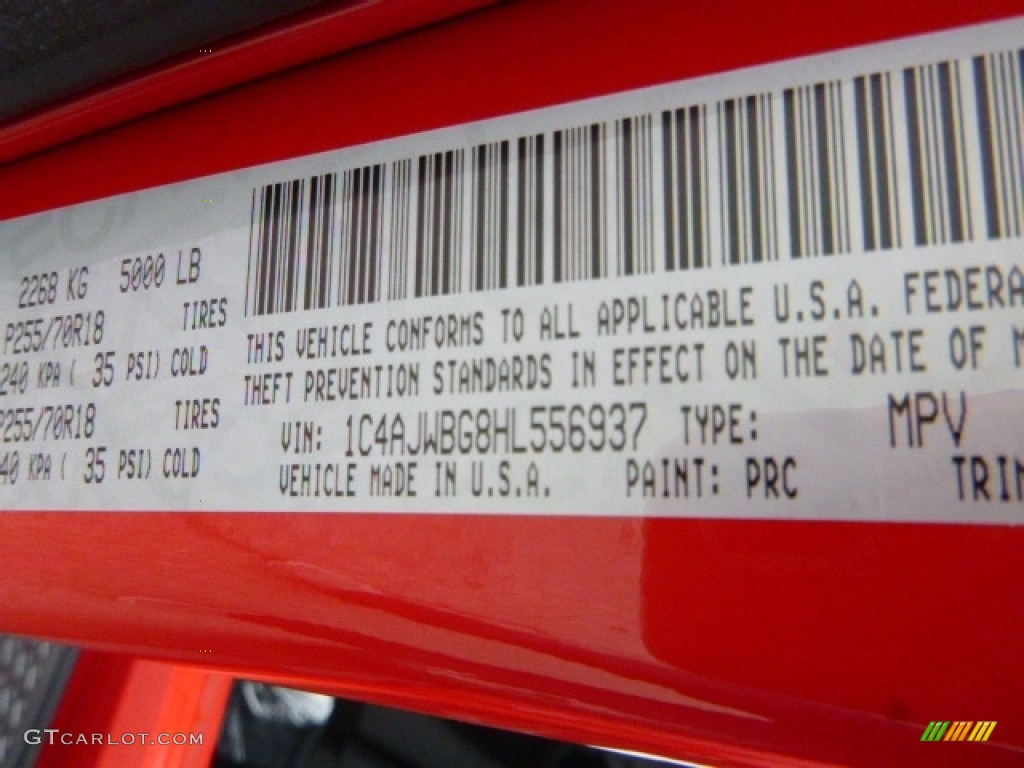 2017 Wrangler Sahara 4x4 - Firecracker Red / Black photo #14