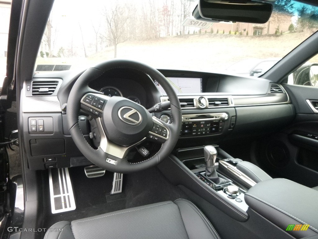 Black Interior 2017 Lexus GS 350 F Sport AWD Photo #118143477