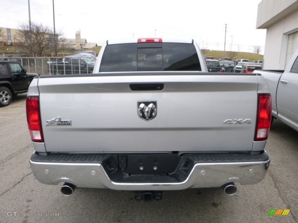 2017 1500 Big Horn Crew Cab 4x4 - Bright Silver Metallic / Black/Diesel Gray photo #7