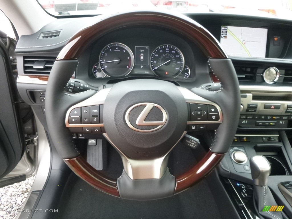 2017 Lexus ES 350 Stratus Gray Steering Wheel Photo #118145100