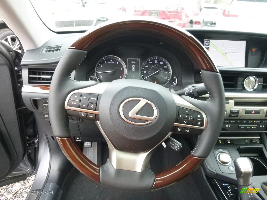 2017 Lexus ES 350 Stratus Gray Steering Wheel Photo #118145490