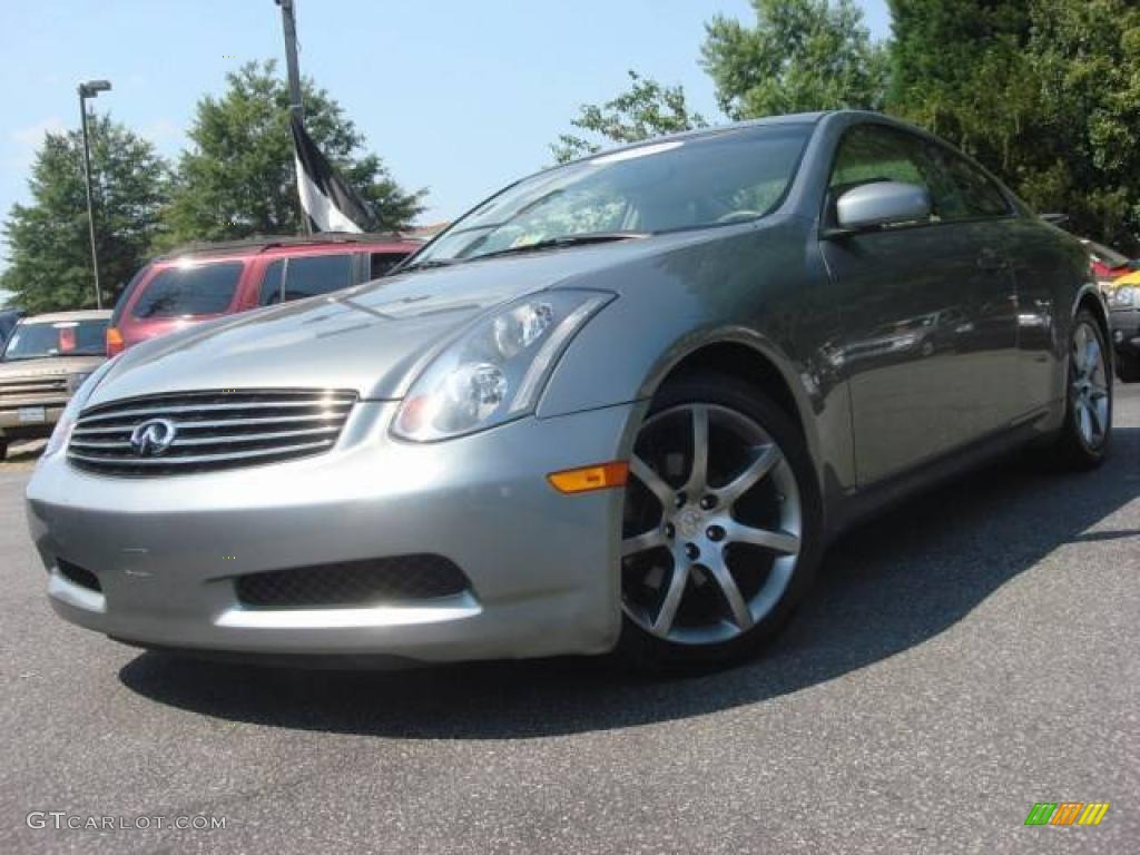 2004 G 35 Coupe - Diamond Graphite Gray Metallic / Willow photo #1