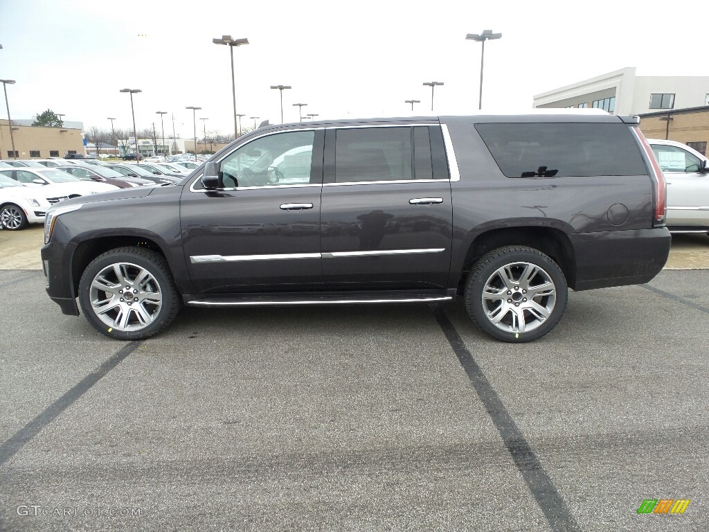 Dark Granite Metallic 2017 Cadillac Escalade ESV Premium Luxury 4WD Exterior Photo #118146531