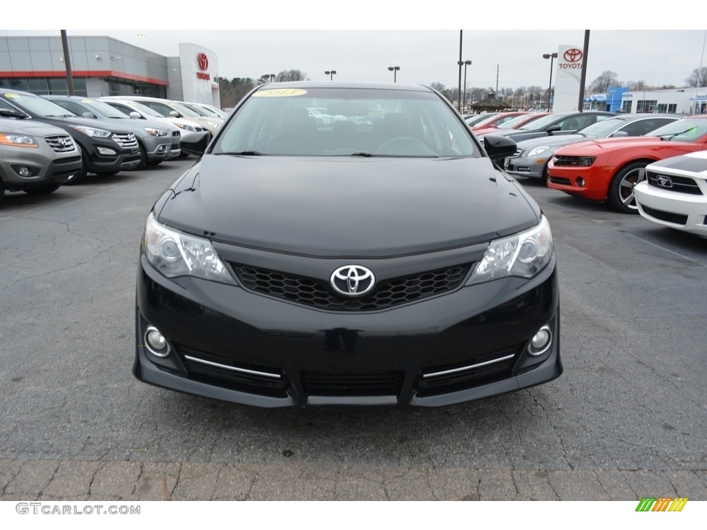 2013 Camry SE - Attitude Black Metallic / Black/Ash photo #7