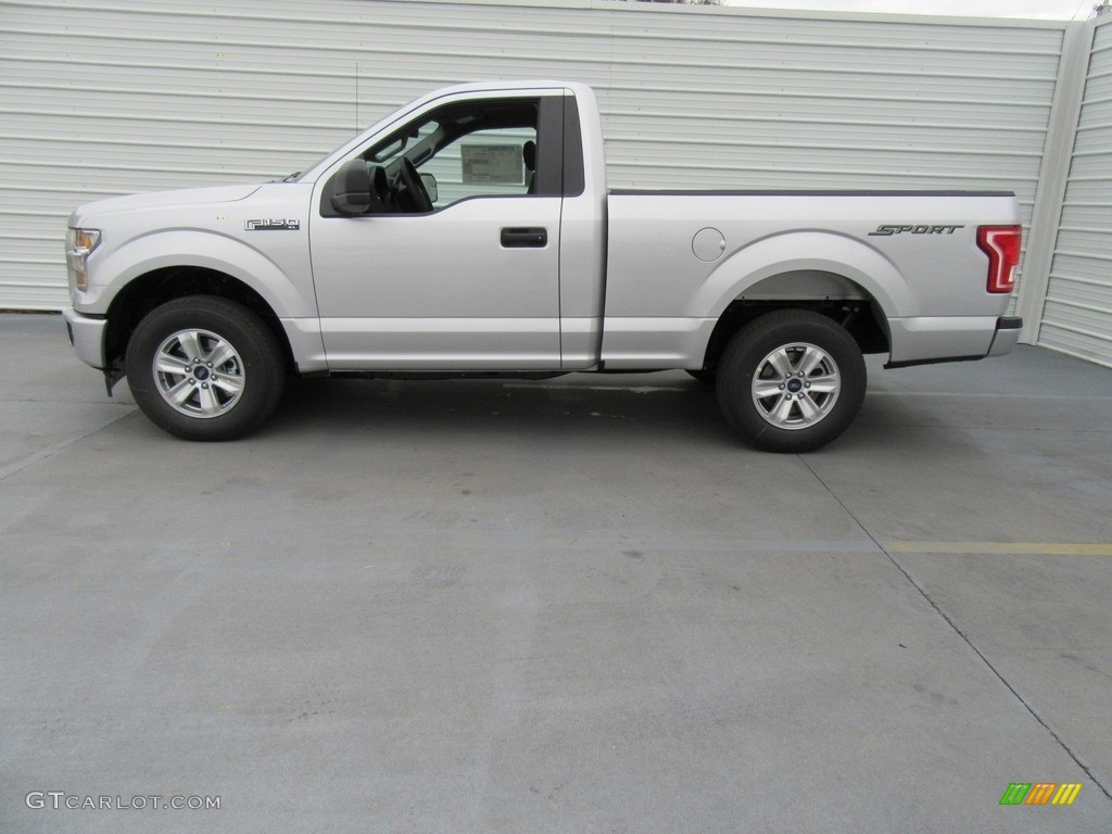 2017 F150 XL Regular Cab - Ingot Silver / Earth Gray photo #6