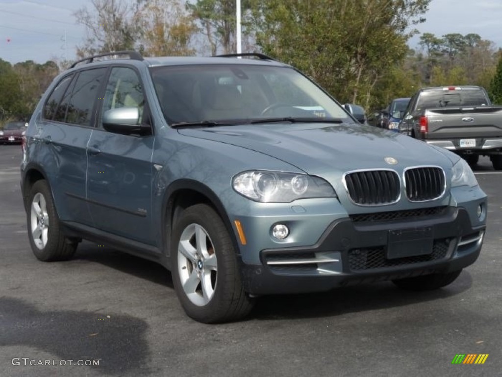 2008 X5 3.0si - Monaco Blue Metallic / Sand Beige photo #3