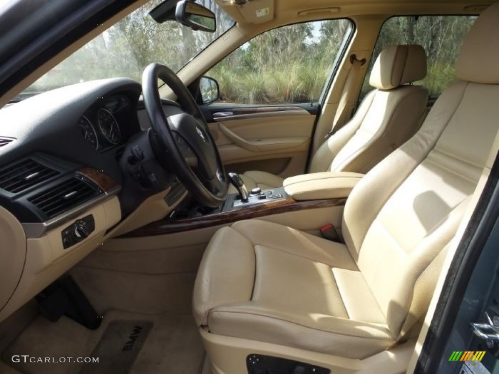 2008 X5 3.0si - Monaco Blue Metallic / Sand Beige photo #5