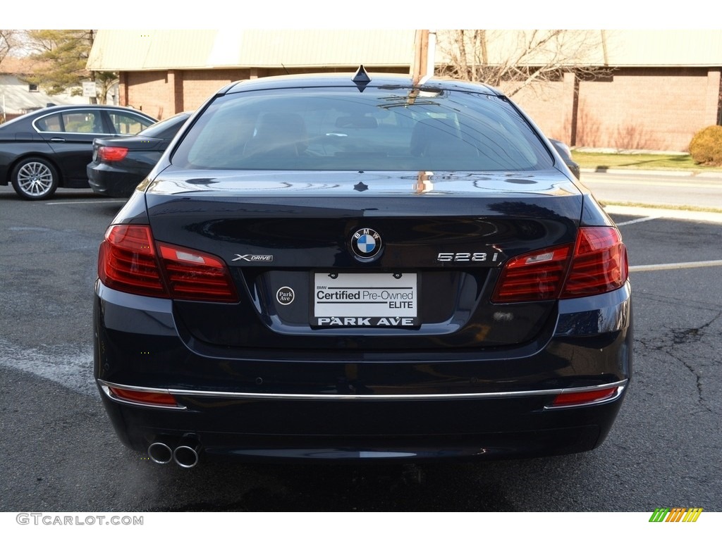2016 5 Series 528i xDrive Sedan - Imperial Blue Metallic / Mocha photo #4