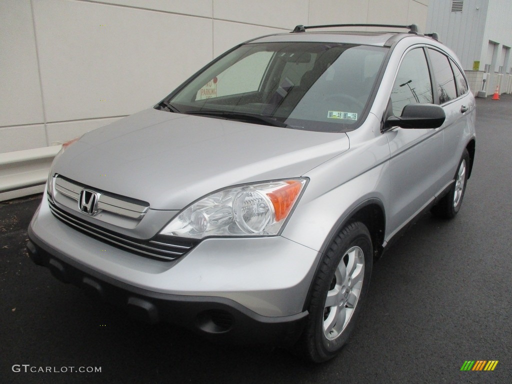 2009 CR-V EX 4WD - Alabaster Silver Metallic / Gray photo #9