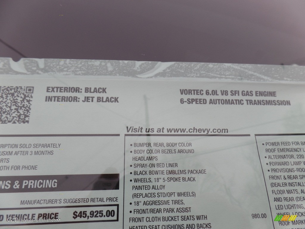 2017 Silverado 2500HD LT Crew Cab 4x4 - Black / Jet Black photo #45