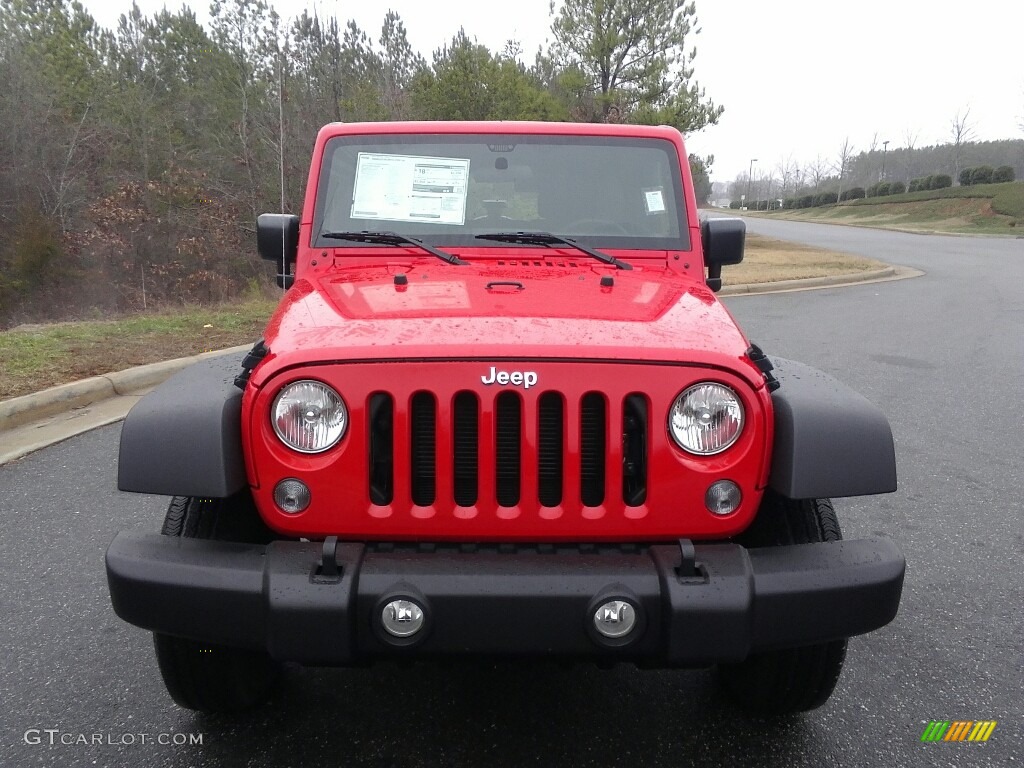 2017 Wrangler Unlimited Sport 4x4 - Firecracker Red / Black photo #3