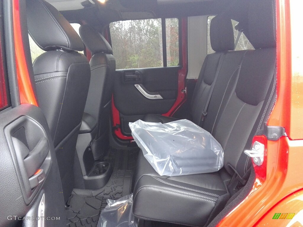 2017 Jeep Wrangler Unlimited Rubicon Hard Rock 4x4 Rear Seat Photo #118156188