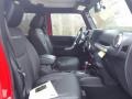 Black 2017 Jeep Wrangler Unlimited Rubicon Hard Rock 4x4 Interior Color
