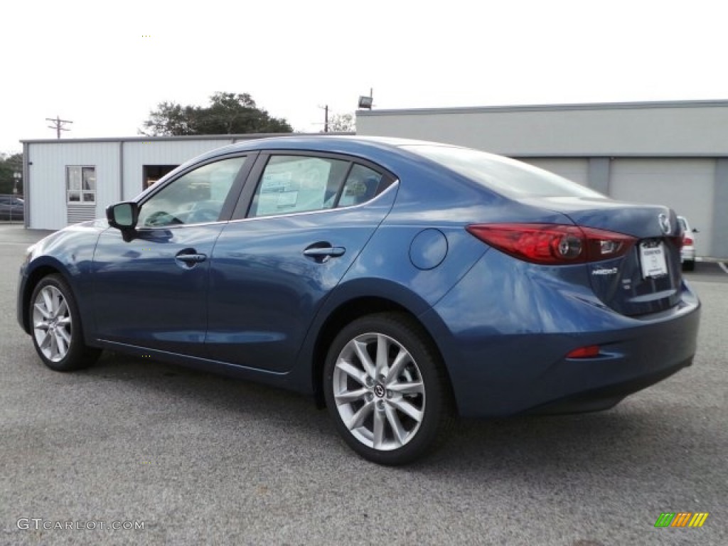 2017 MAZDA3 Touring 4 Door - Eternal Blue Mica / Black photo #2
