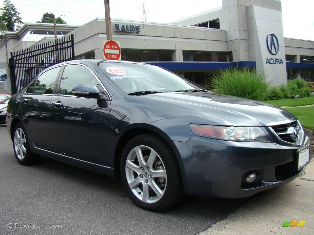 2005 TSX Sedan - Carbon Gray Pearl / Ebony photo #1