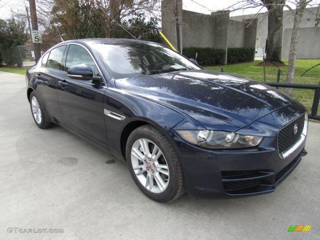 Dark Sapphire Blue 2017 Jaguar XE 25t Premium Exterior Photo #118161537