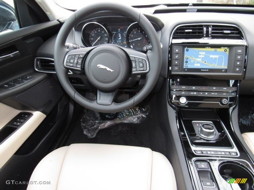 2017 XE 25t Premium - Dark Sapphire Blue / Latte photo #13
