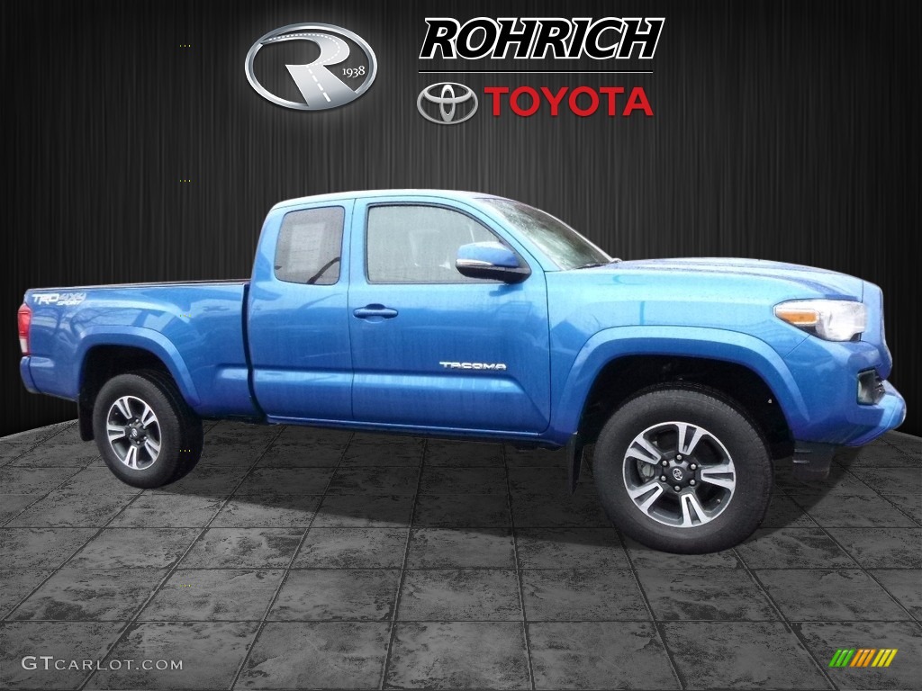 Blazing Blue Pearl Toyota Tacoma